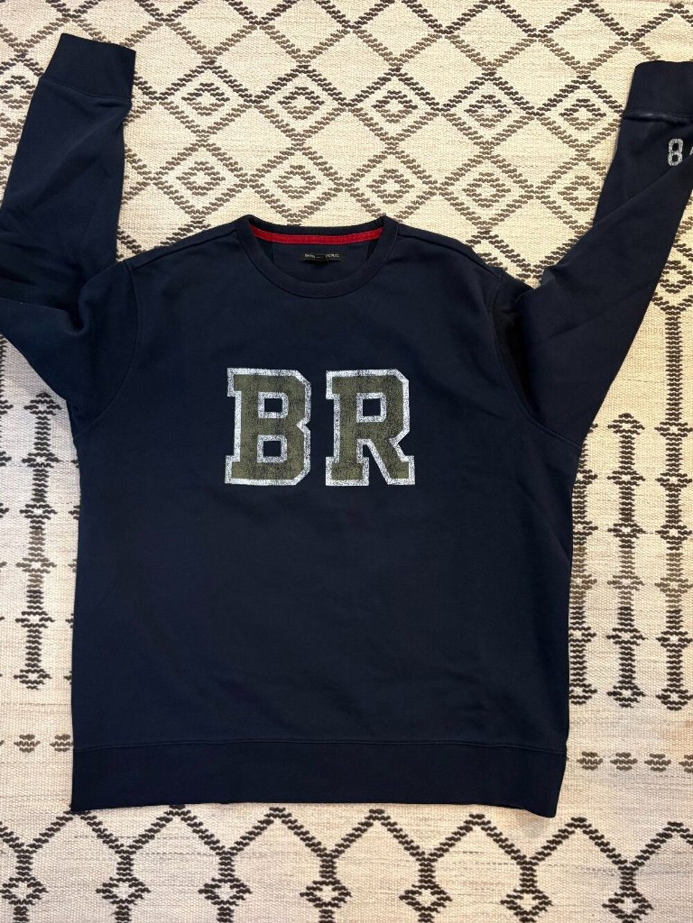 Banana Republic Men’s Navy BR Graphic Crewneck Sweatshirt XL